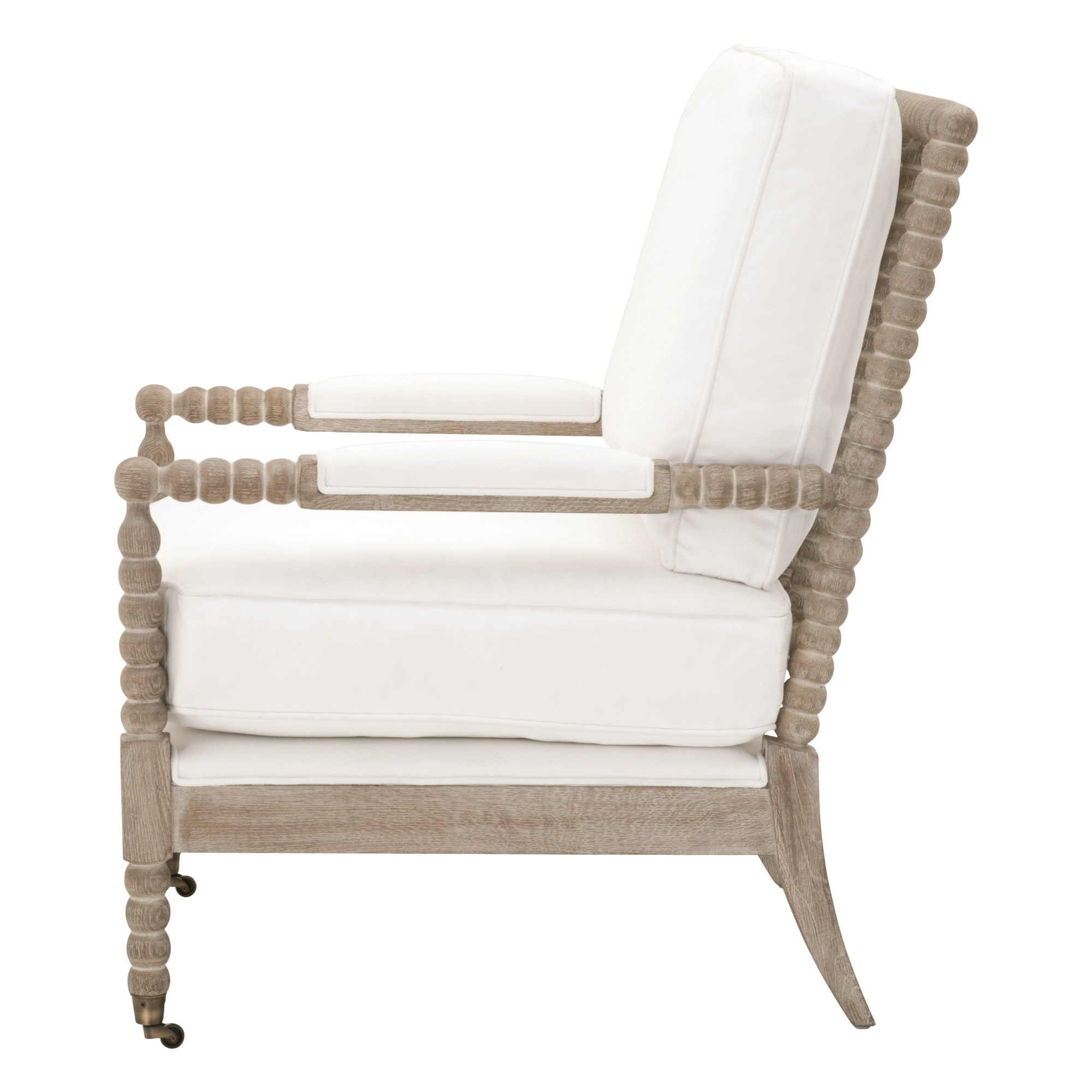 White outlet spool chair